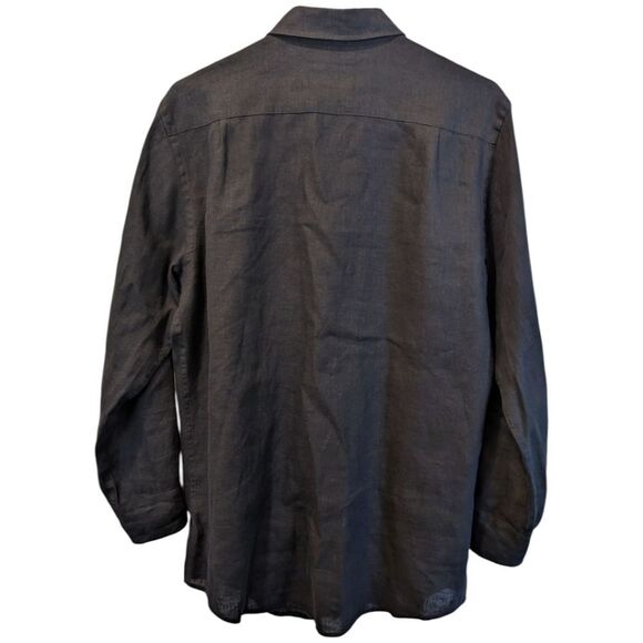 Rodd & Gunn Sports Fit Men's S Navy 100% Linen Button-Up Shirt w/ Chest Pocket - Picture 2 of 4